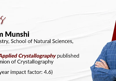 Professor Parthapratim Munshi, Ph.D. FRSC, Department of Chemistry appointed Co-Editor of the 